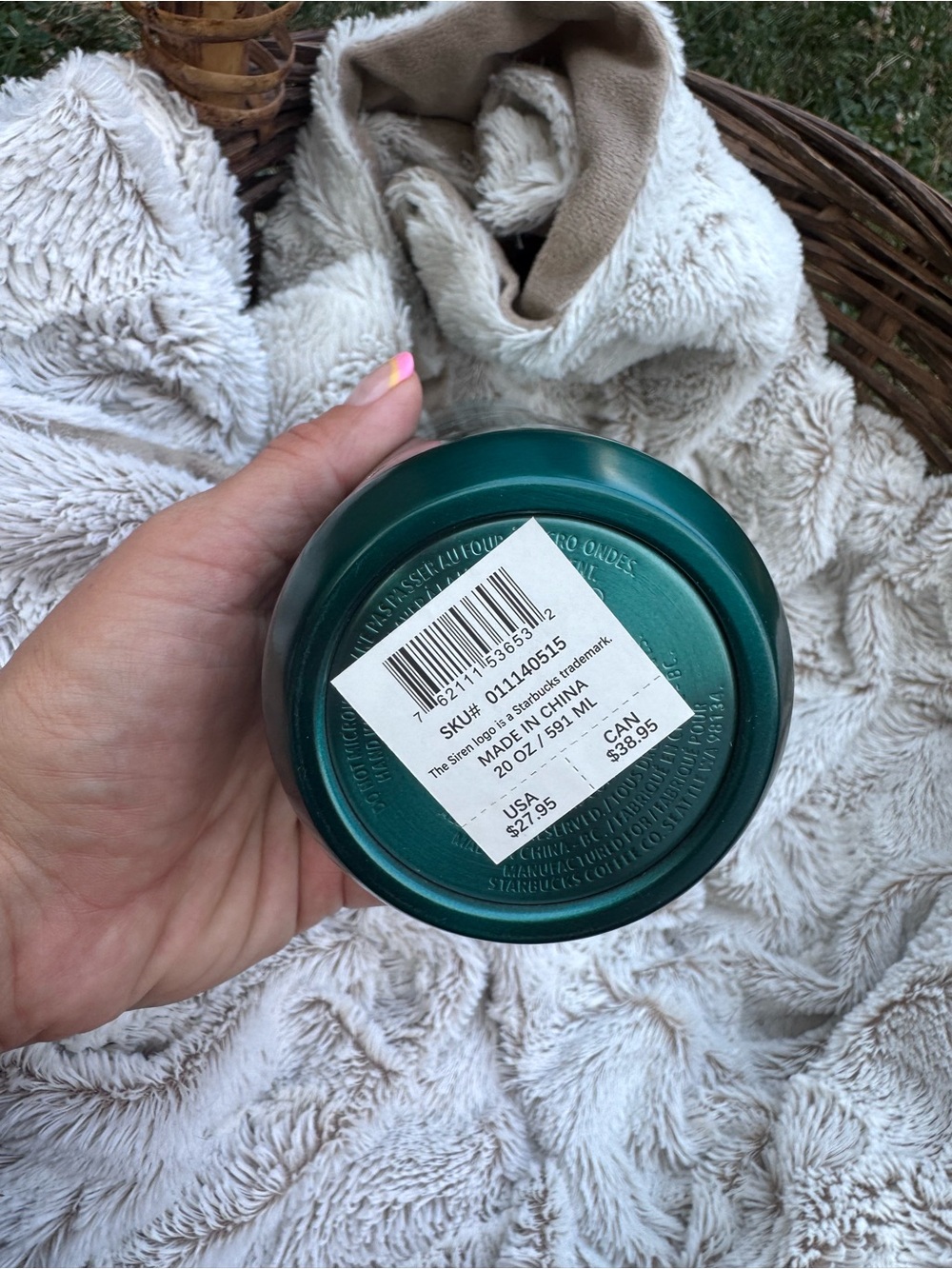 Lot of 3 Starbucks mermaid Green Stainless Steel Vacuum seal bottle - Picture 3 of 4